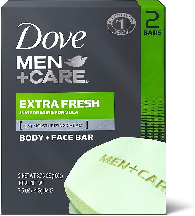دوف من+كير بار حمام الجسم والوجه من دوف Men+Care Men Plus Care Extra Fresh Fresh - 2 ea - Image 2